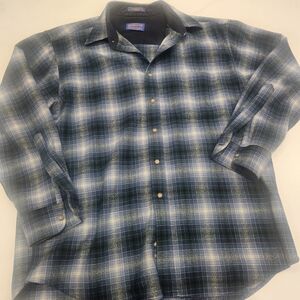 Pendleton Blue and Green Plaid Button Down Shirt